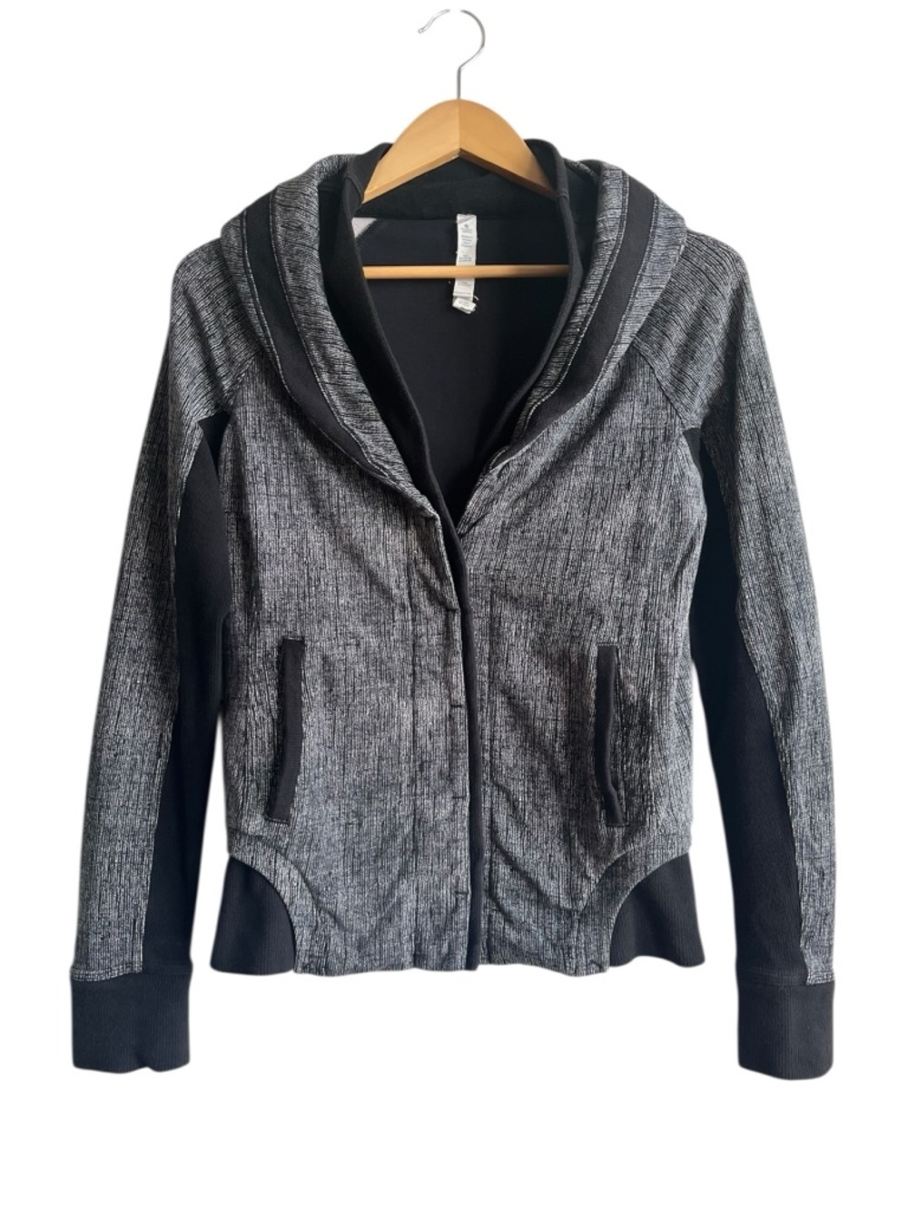 Lululemon To Class Jacket Black Dune Size 4 Stretch French Terry - Picture 16 of 16